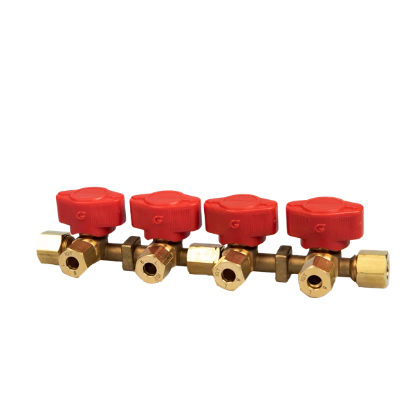 Blockventil VK4-8. In Ø 10 mm / Ut Ø 8 mm.