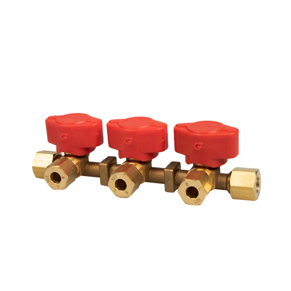 Blockventil VK3-8. In Ø 10 mm / Ut Ø 8 mm.