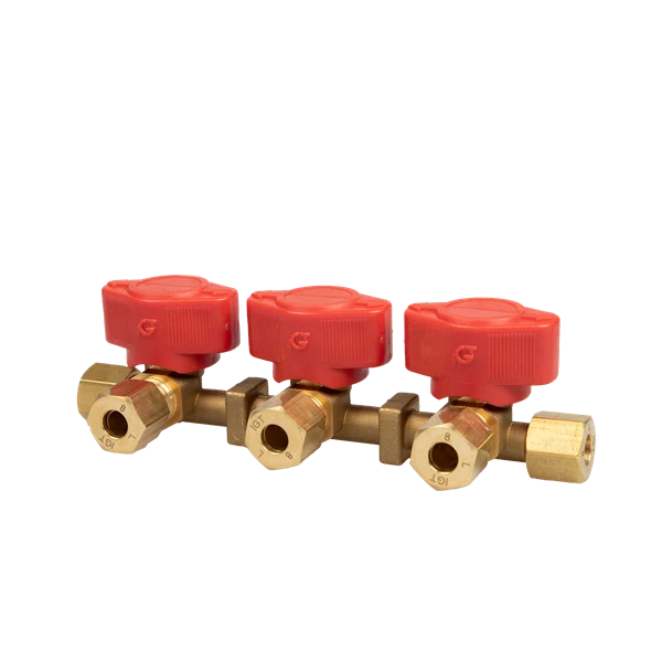 Blockventil VK3-8. In Ø 8 mm / Ut Ø 8 mm.