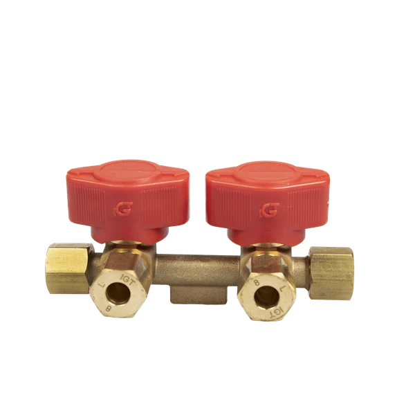 Blockventil VK2-8. In Ø 8 mm / Ut Ø 8 mm.