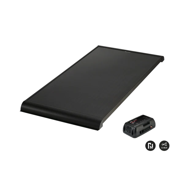 Solpanel NDS BlackSolar 115W inkl. MPPT regulator.