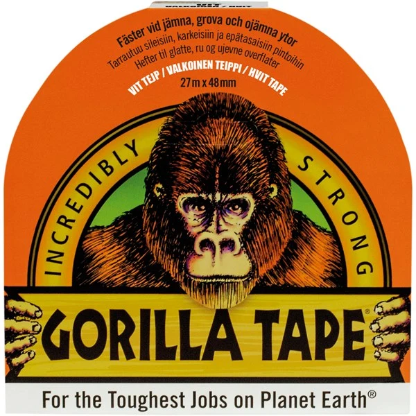 Gorilla Tape, vit. 27 m x 48 mm