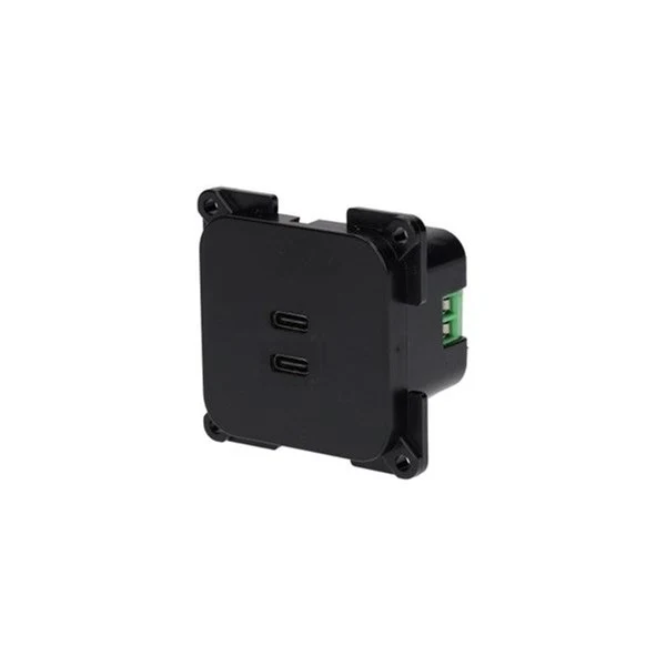 Vägguttag dubbel USB-C C-line