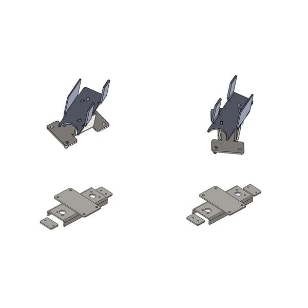 Chassiadapter Mercedes. Monteringssats fram / bak
