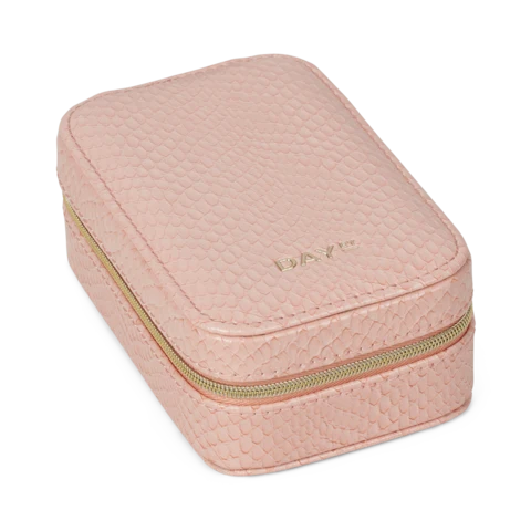 DAY ET - Snake Smycken Zip Vertikal Smyckeskrin - Dusty Pink