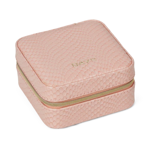 DAY ET - Snake Smycken Zip Square Smyckeskrin - Dusty Pink