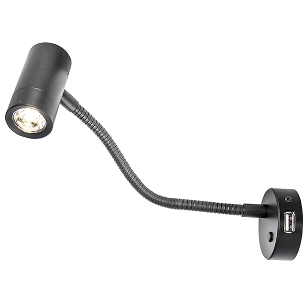 Spotlight MiniTube D4. Svart.