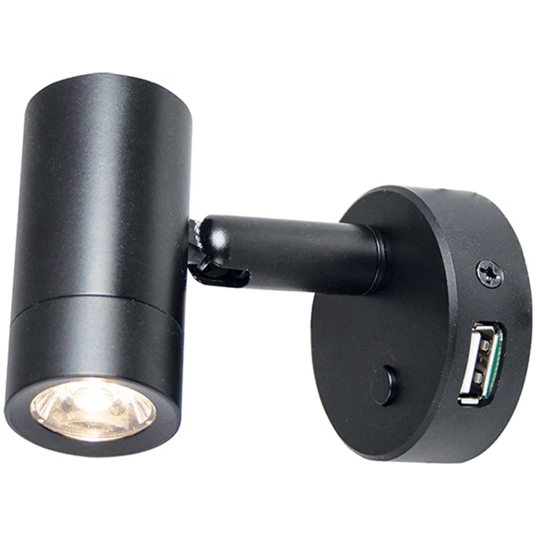 Spotlight MiniTube D4 USB. Svart.