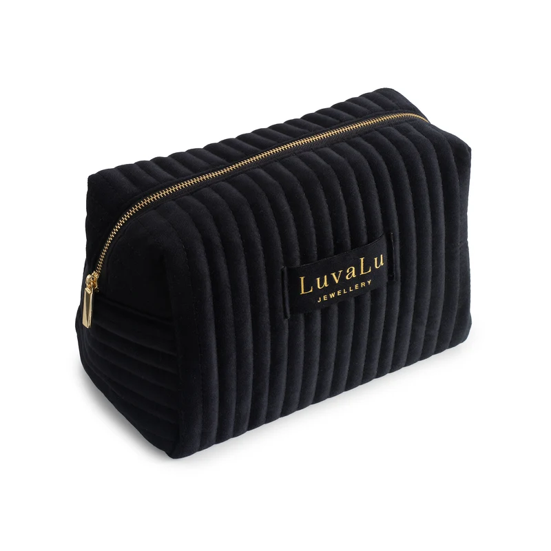 LuvaLu Jewellery - Stor svart sminkväska