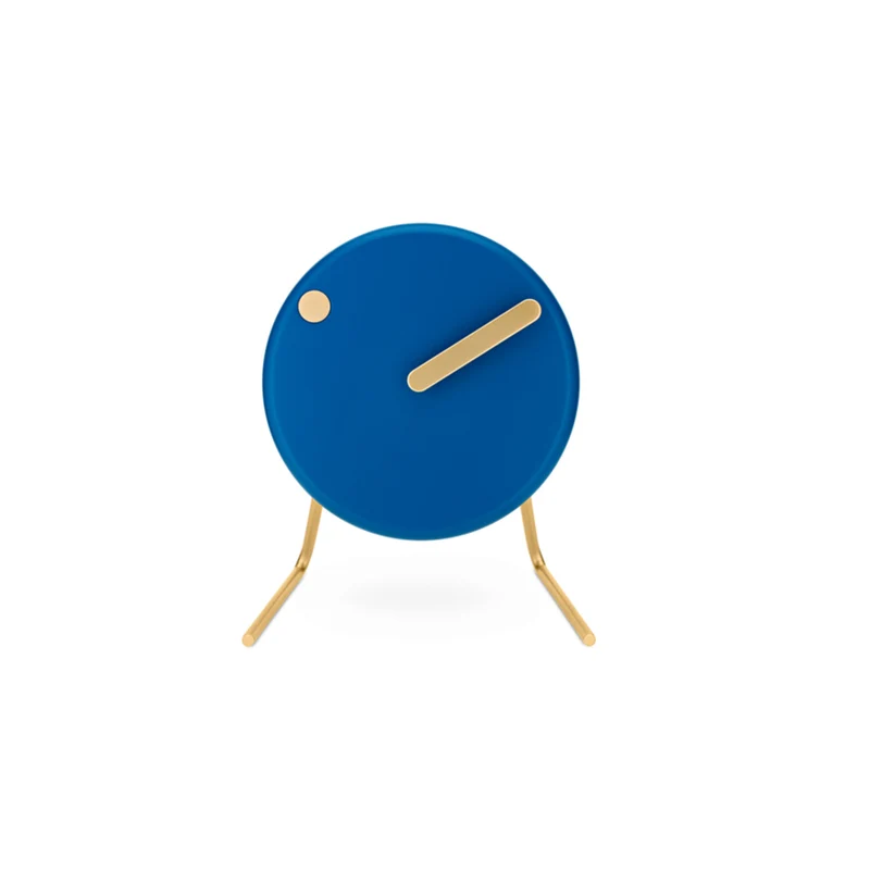 PICTO - Royal Blue Bordsklocka, 91 mm - Aluminium/rostfritt stål