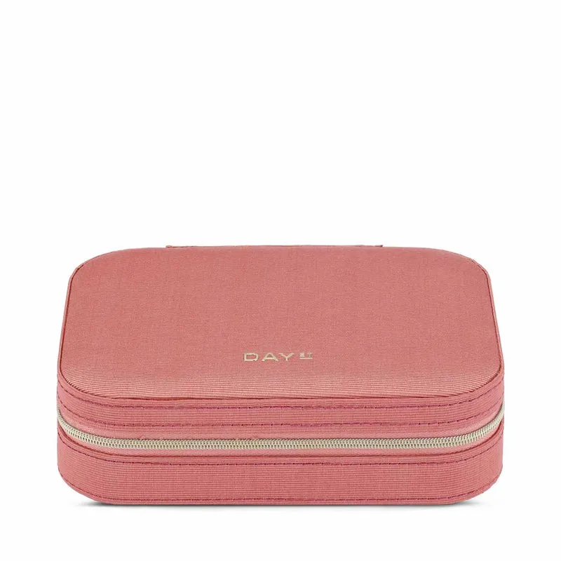DAY ET - Ottoman Jewelry Zip Box - dusty cedar