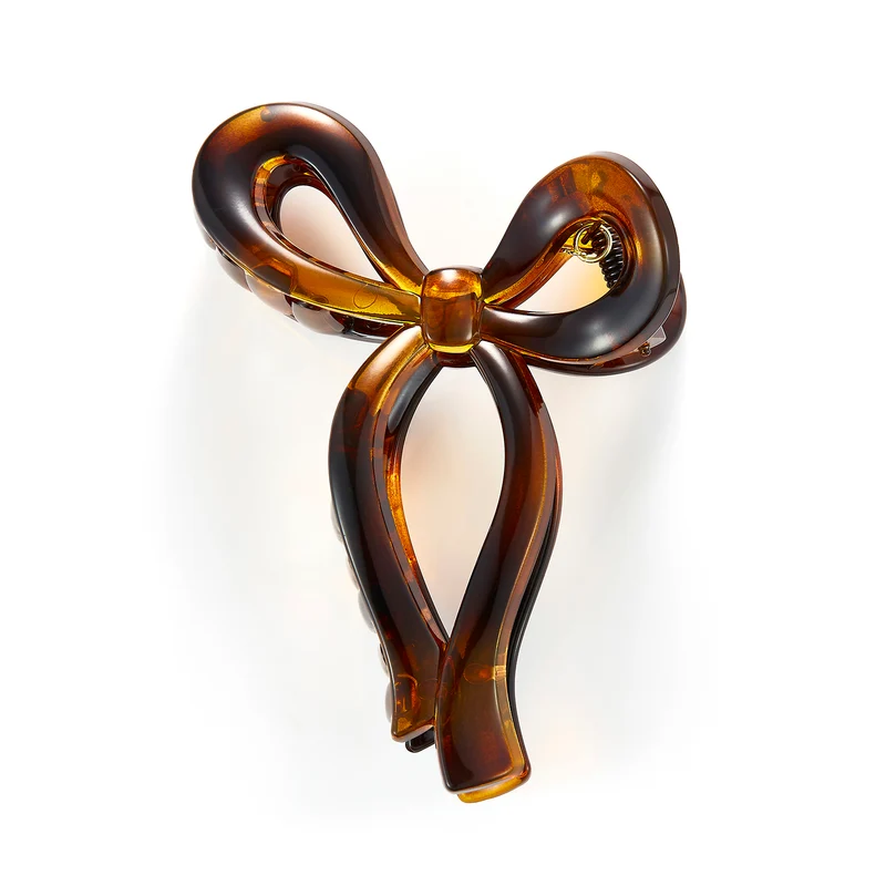 Vibholm X Julie Elgaard - Forever Bow Hair Clip - Brun