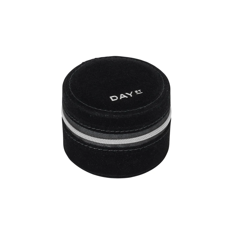 DAY ET - Z Smycken Zip Box Rund Liten - Svart