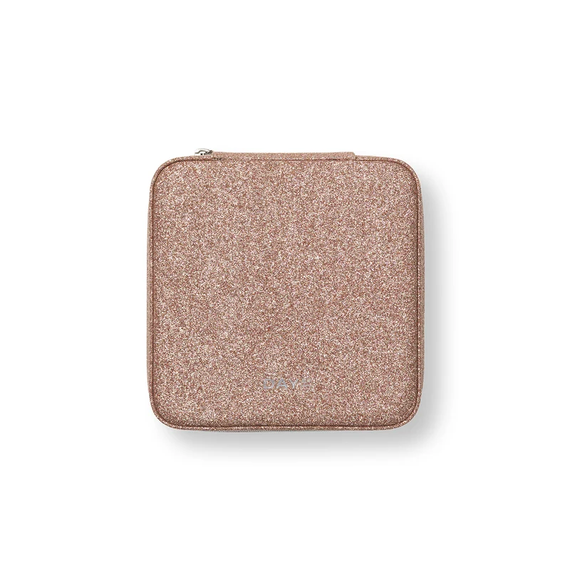 DAY ET - Glitter Smyckeskrin Zip Square Big - Röbock