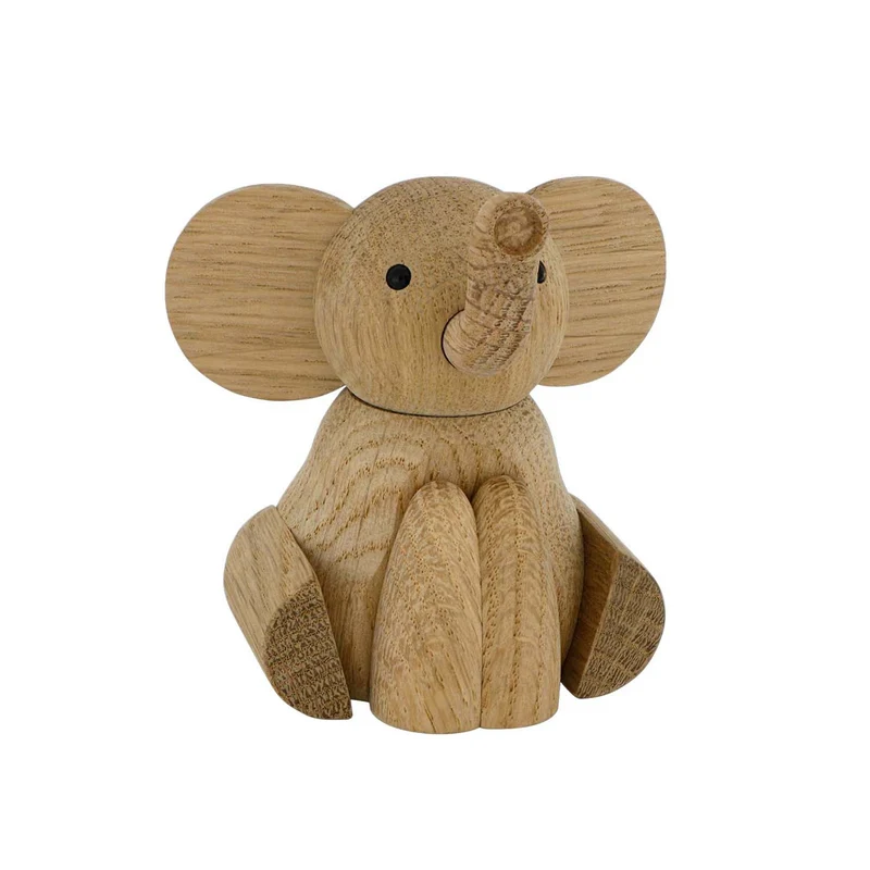 Nordahl Andersen - Elefant träfigur, 8 cm - Trä