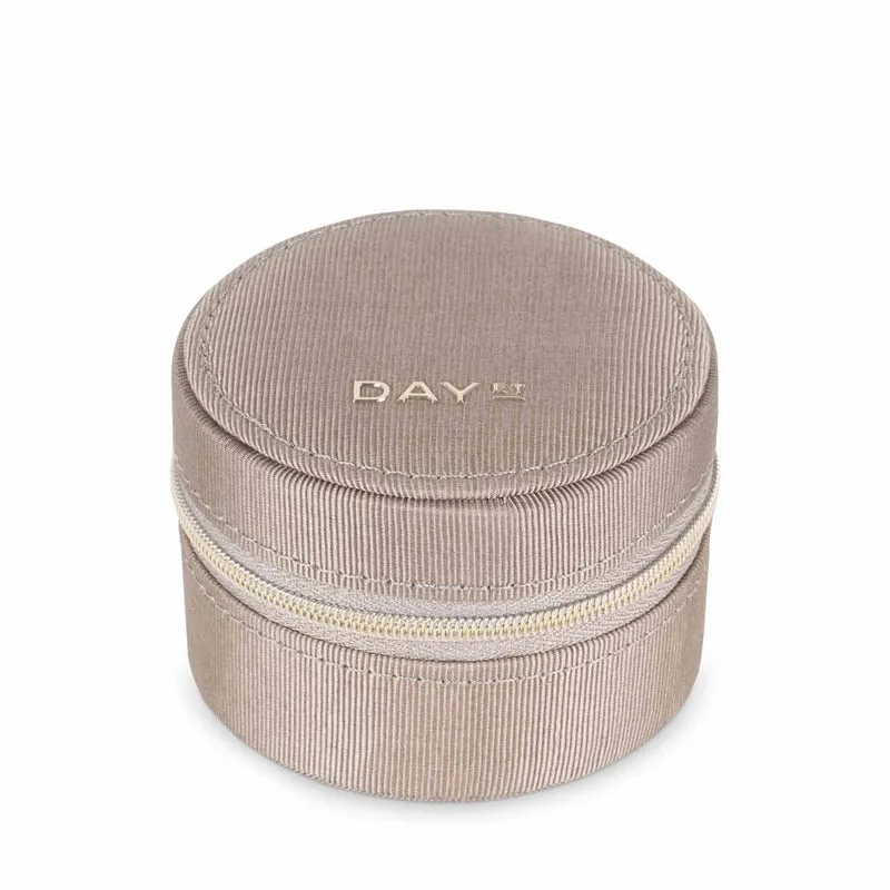 DAY ET - Ottoman Jewelry Zip Round S - moon rock