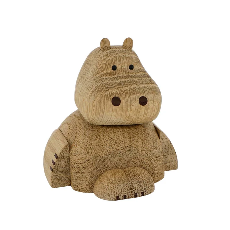 Nordahl Andersen - Flodhäst träfigur, 8 cm - Trä