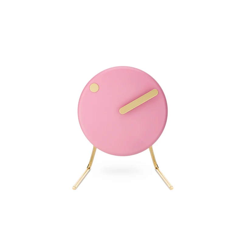 PICTO - Flamingo Pink Bordsklocka, 91 mm - Aluminium/rostfritt stål