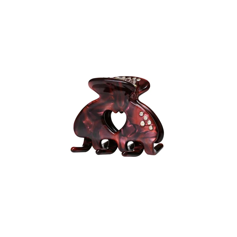 Maanesten - Cerys Small Maroon hårspänne - Acetate