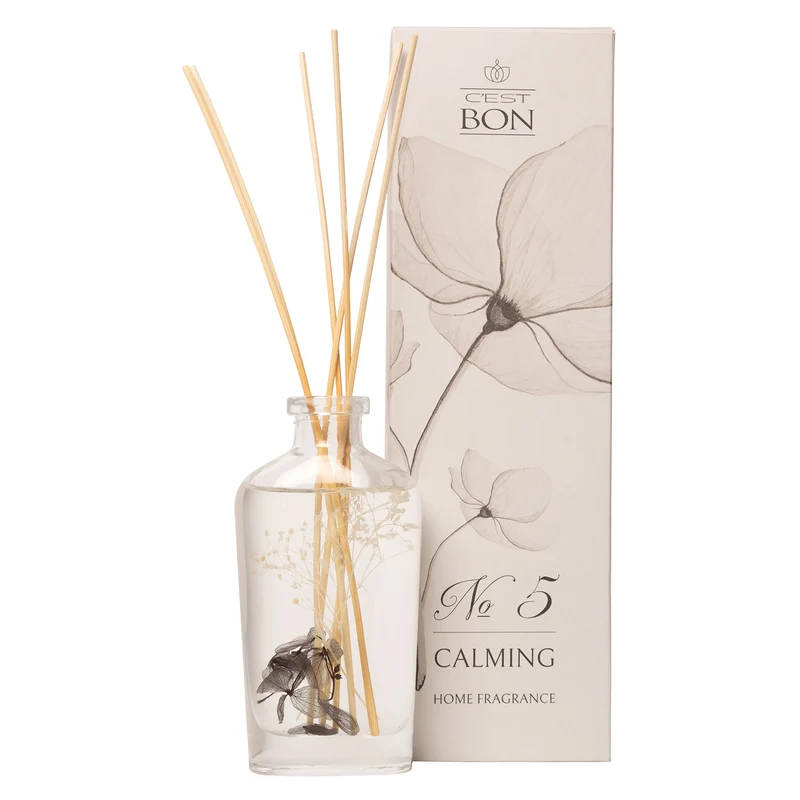 C'EST BON - Doftdiffusor med torkade blommor, 140 ml - Rose Fantasy