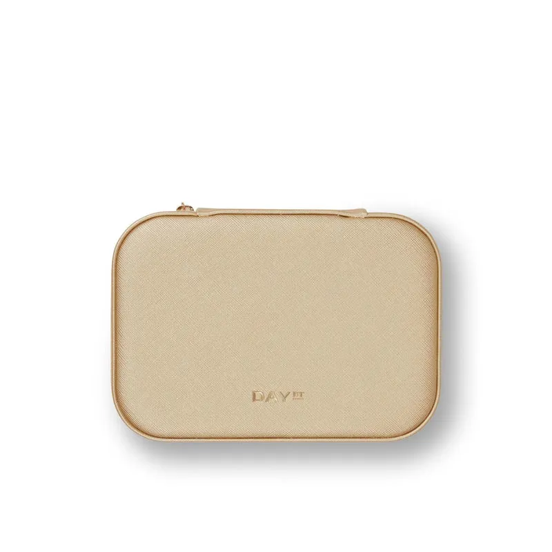 VIBHOLM X DAY ET - Saffiano Zip Box - Guld