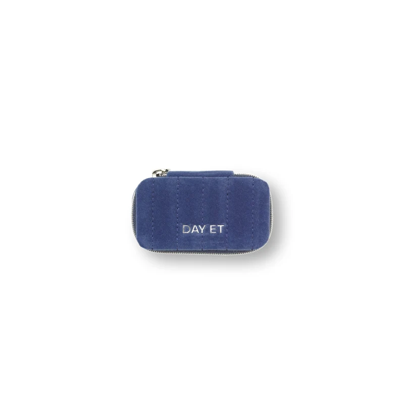 DAY ET - Q Velvet Stripe Zip Micro Vintage - Indigo