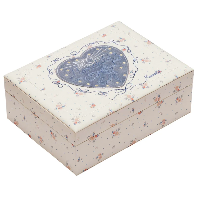 Maanesten - Margaret Sky Blue smyckeskrin - Textil