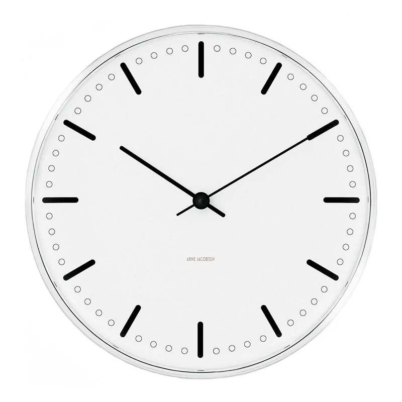 Arne Jacobsen - City Halls väggklocka, Ø 29 cm - 43641