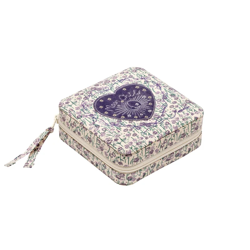 Maanesten - Amelia Sky Purple Heart smyckeskrin - Textil