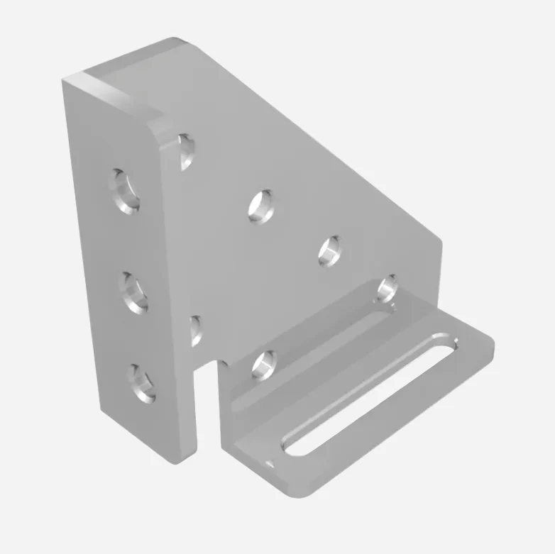 Vinkelhake Vänster 250x250x60 10 mm Ø16