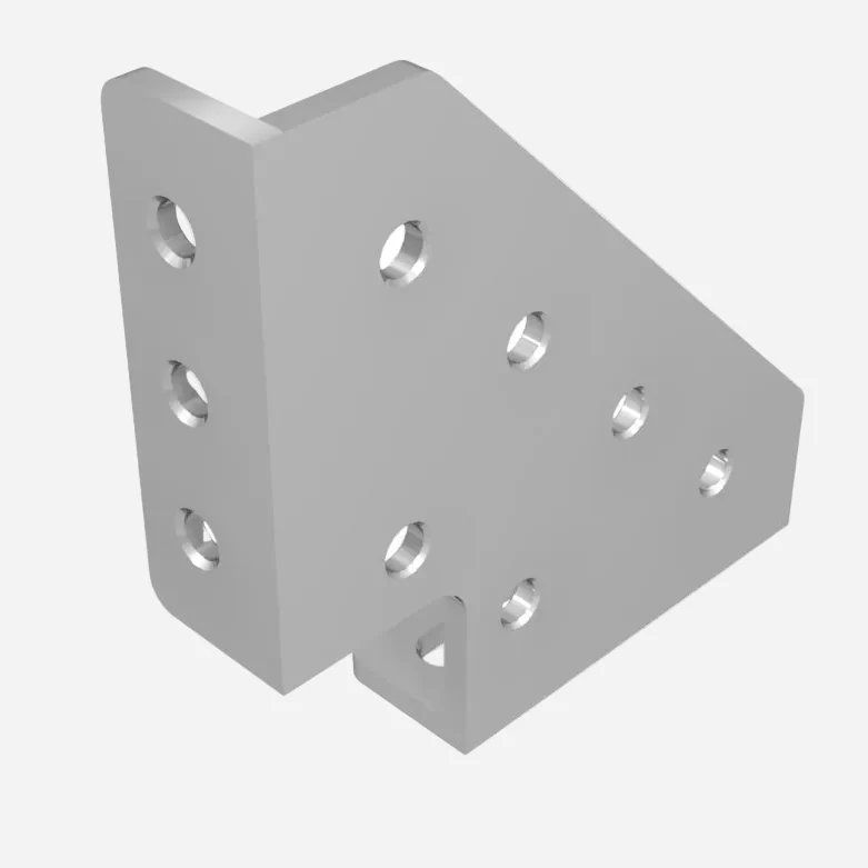 Vinkelhake Höger 250x250x60 10 mm Ø16