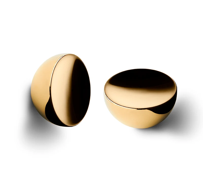 Get a Grip #1 Brass möbelknopp, polerad mässing (2 st.) • Design by Us