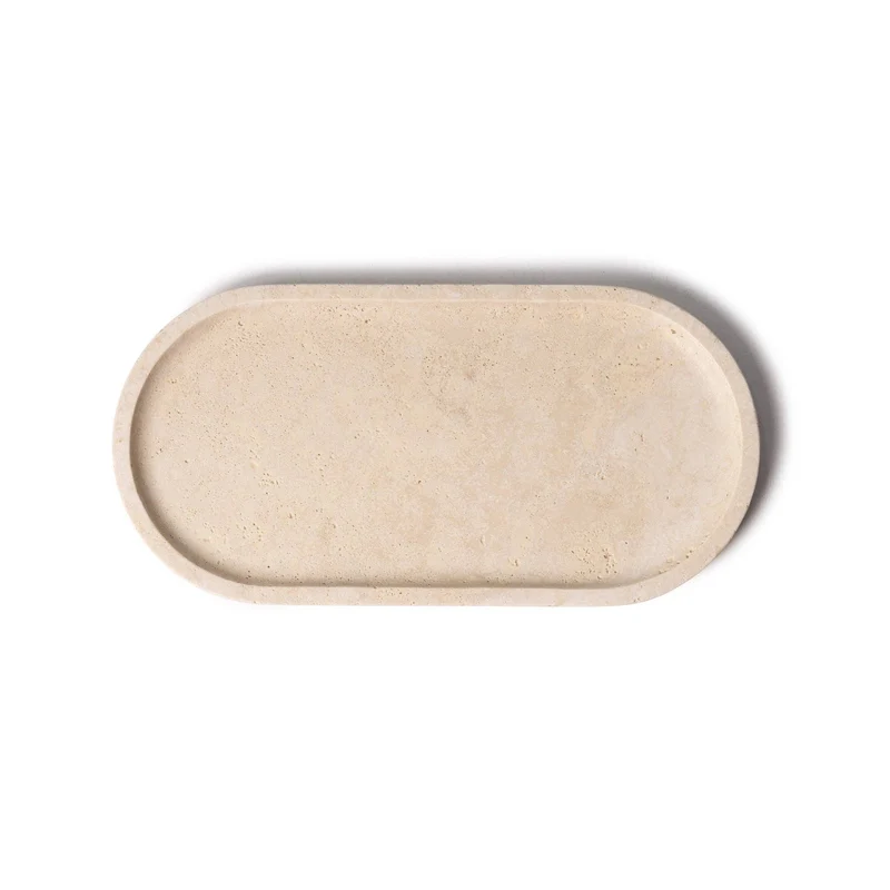 Oval marmor bakke 15 x 30 cm