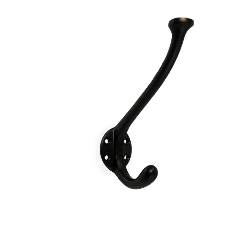 Lund • Hattkrok enkel, svart 120 mm.
