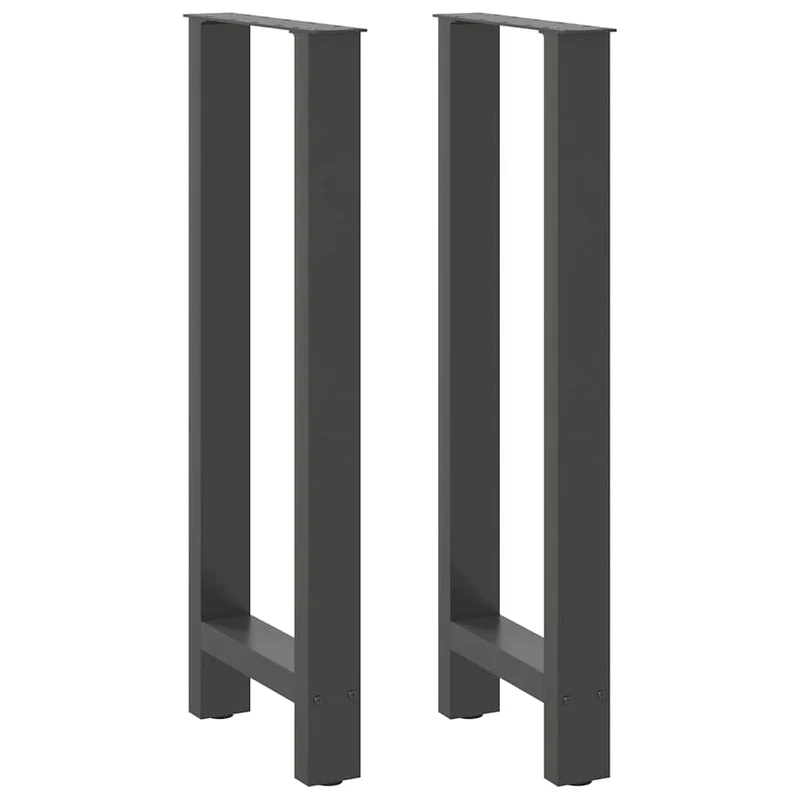 Barbordsben antracit 2 st 40x(100-101) cm stål