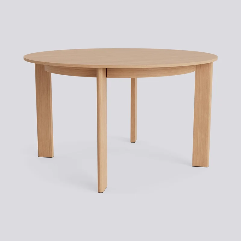 Chisel 25 runt Ø127 × H74 cm Matbord lackerad ekfaner, lackerad ek