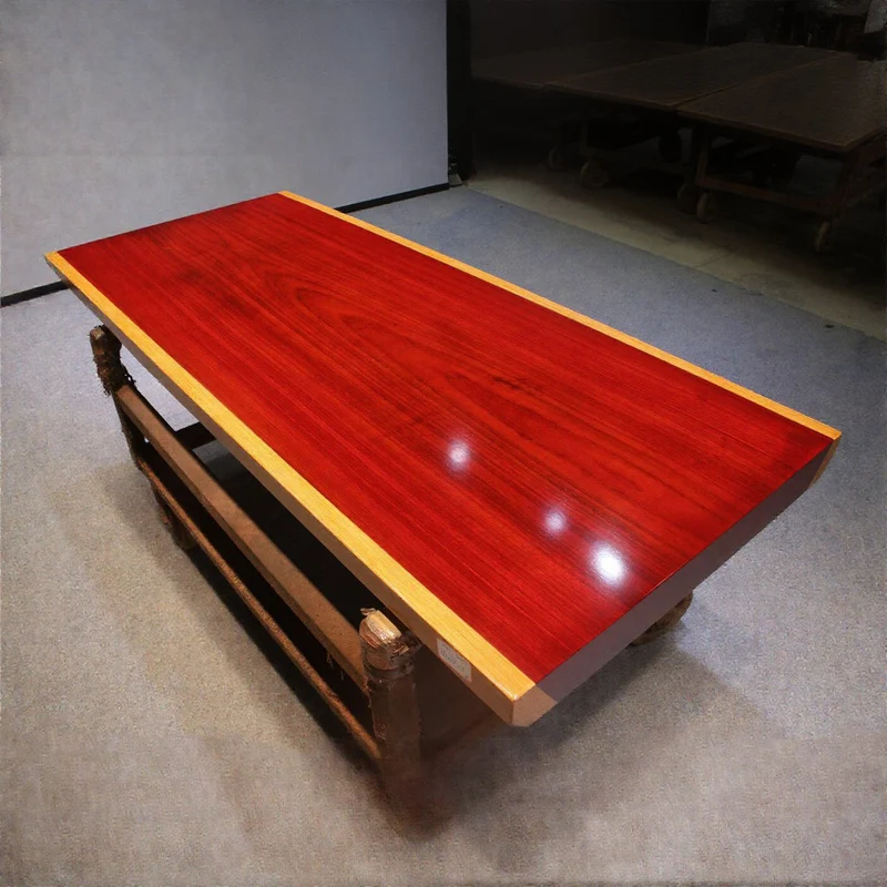 Mystique Original Red Color Padauk Wood Table