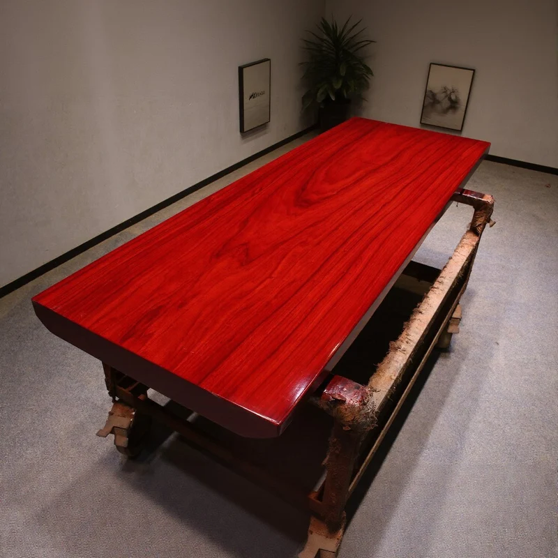 Eclipse Red Color Padauk Wood Slab