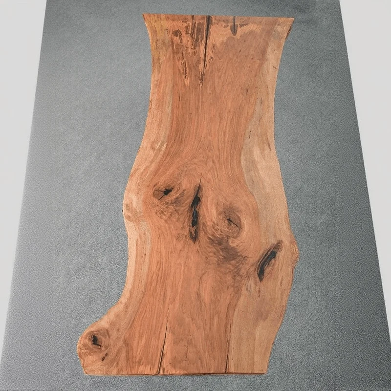 Harvest Moonlight Live Edge Cherry Wood Table