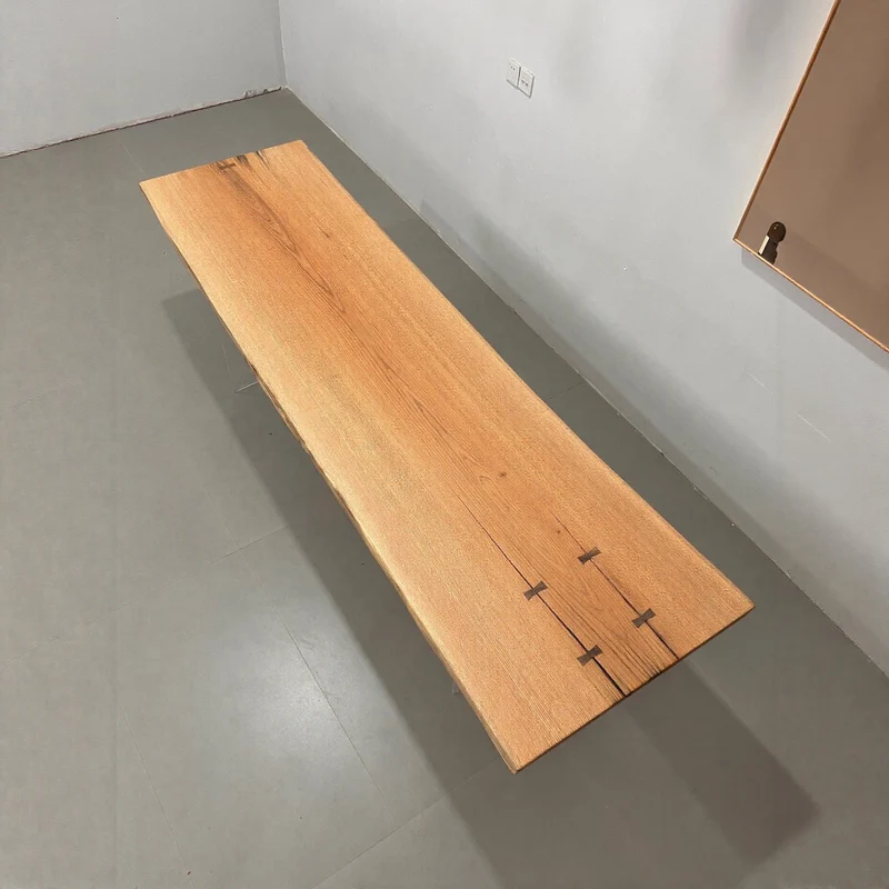 Vista Red Oak Wood Dining Table