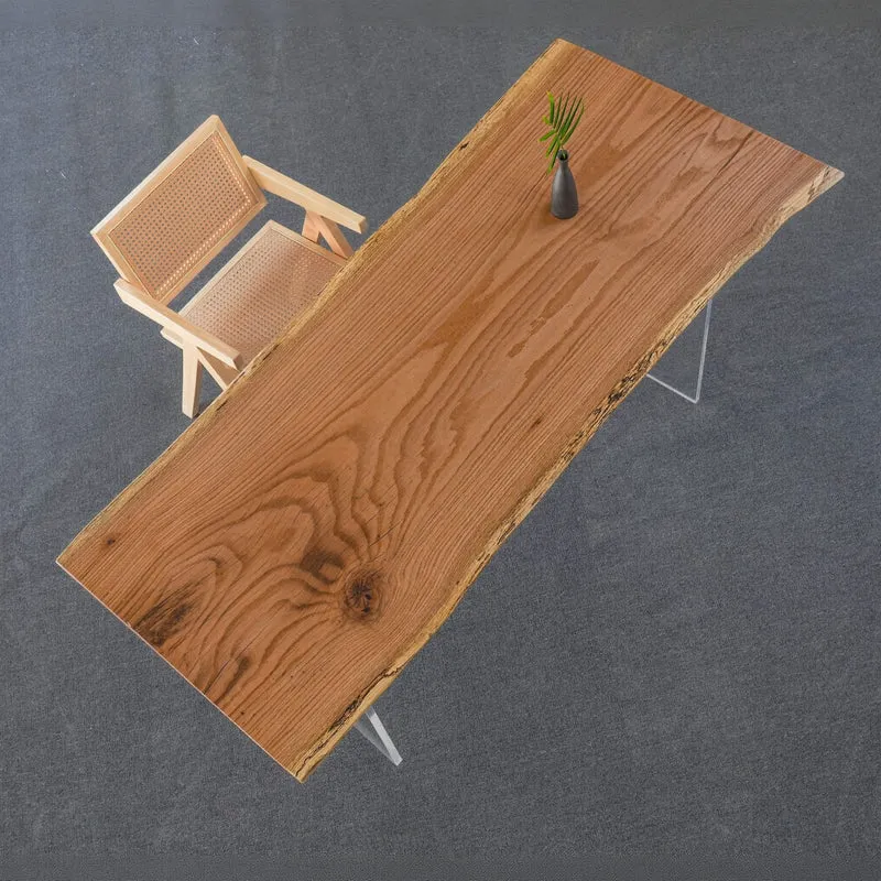 Celestial Red Oak Wood Office Desk