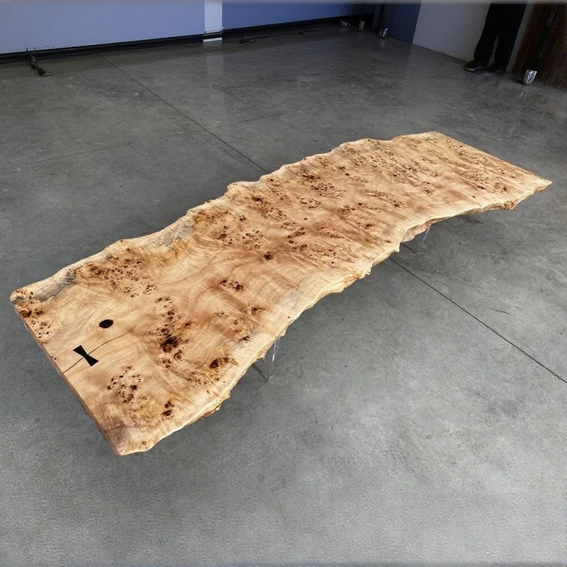 Light Color Poplar Wood Table