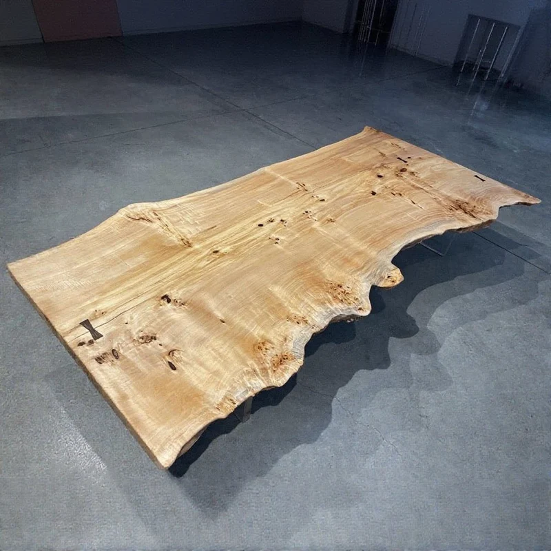 Finesse Poplar Wood Slab Table