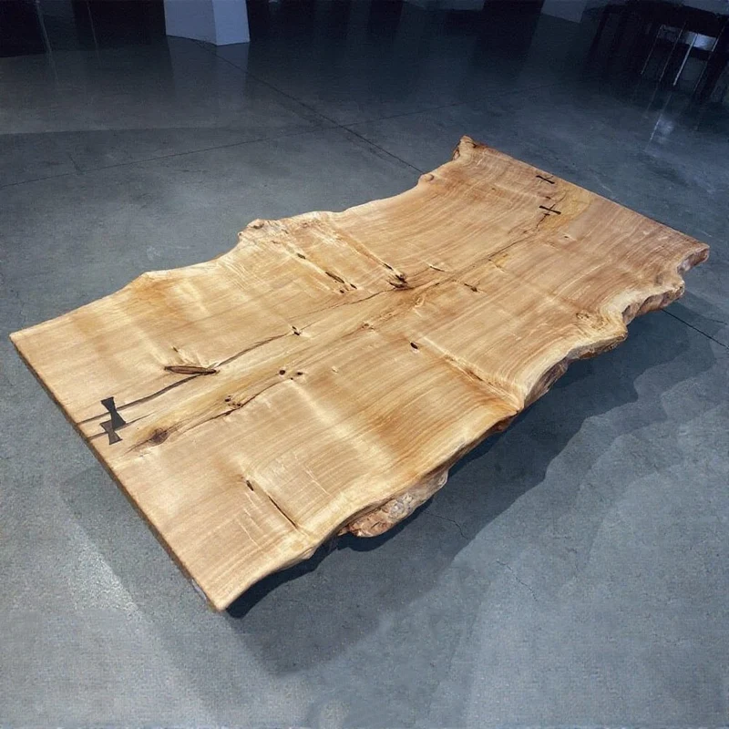 Live Edge Mappa Burl Wood Slab