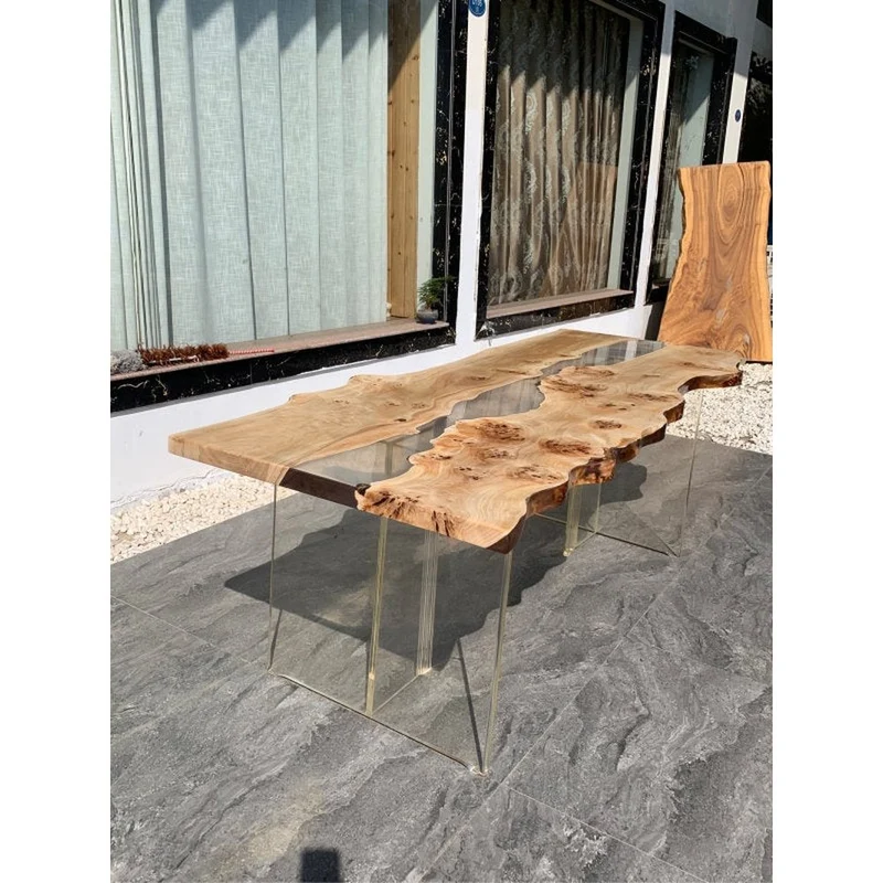 Phoenix Kiln-Dried High-Quality Poplar Wood Resin Table