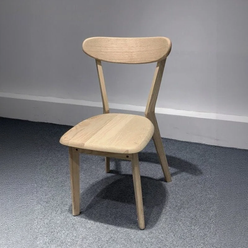 Mid-Century Minimalist Light Color Armchair