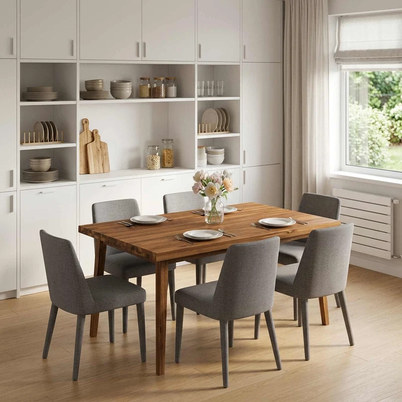 Rektangulärt Bordsskiva 80 x 80 x 3,2 cm Fyrkantig