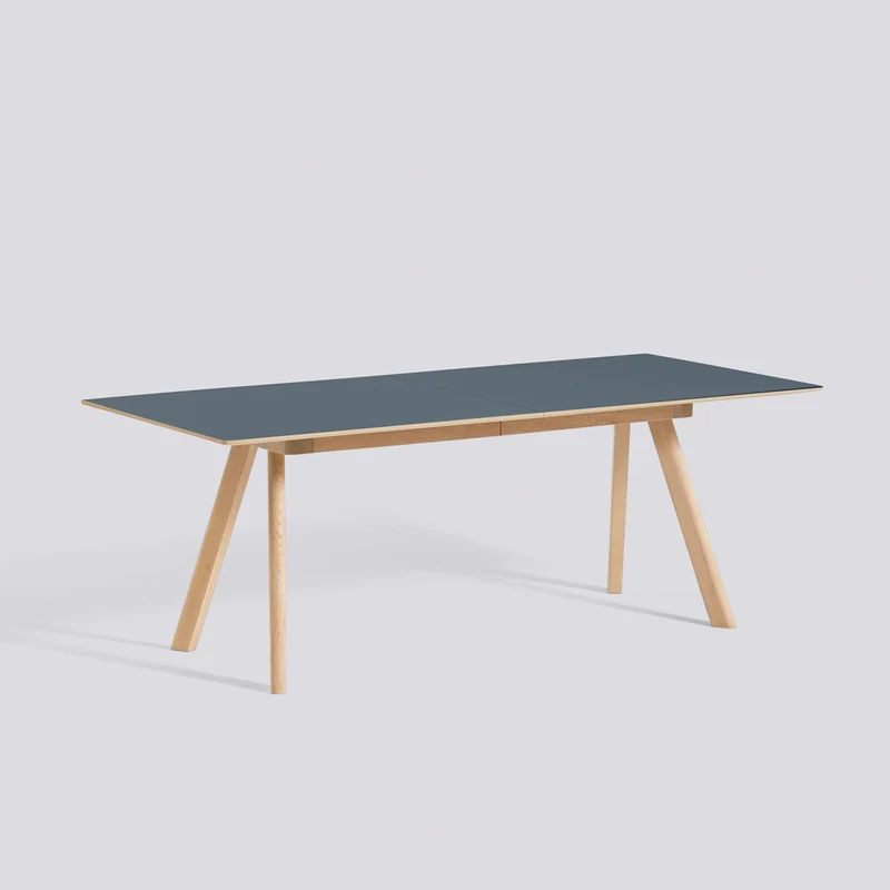 CPH 30 utdragbart L200 × B90 × H74 cm Matbord Smokey blue – linoleum