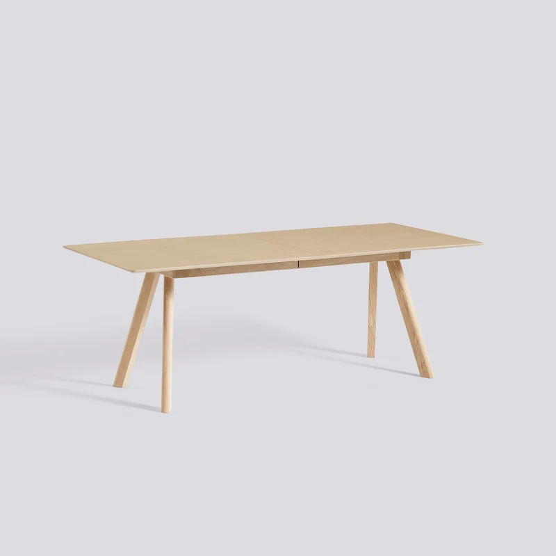 CPH 30 utdragbart L200 × B90 × H74 cm Matbord ekfaner med vattenbaserad lack