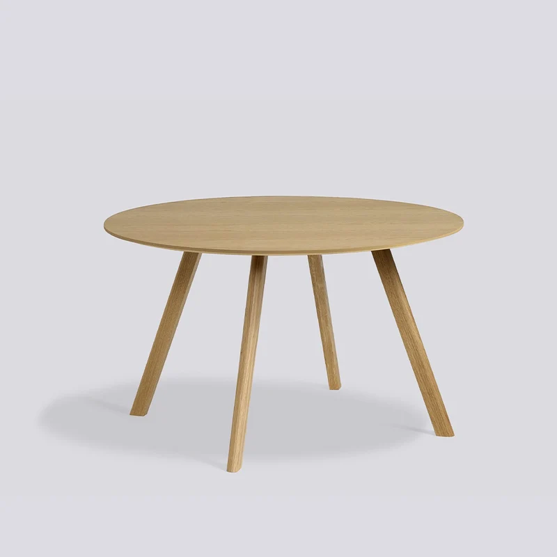 CPH 25 Ø120 × H73 cm Matbord ekfaner med vattenbaserad lack, massiv ek med vattenbaserad lack